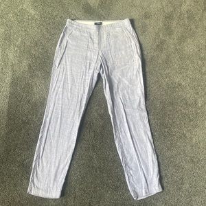 Theory linen pants stretch band